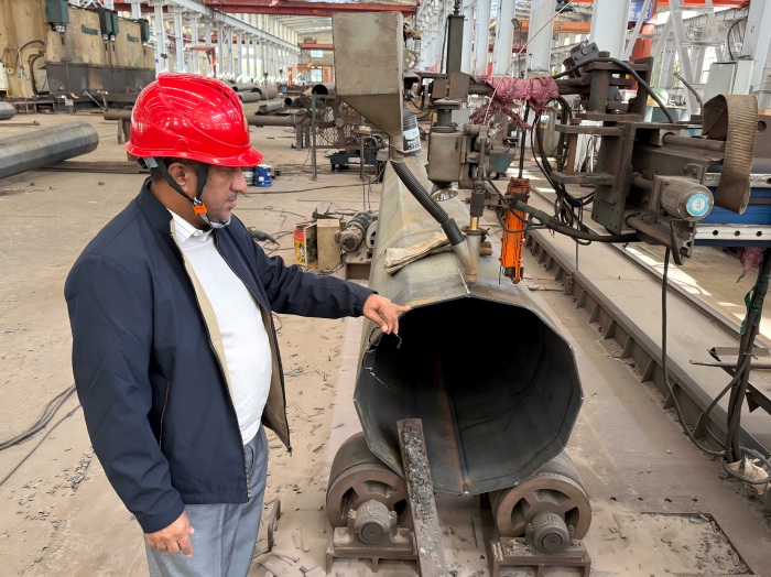 Submerged Arc Welding monopole steel tower