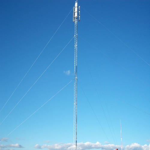 guyed wire antenna tower