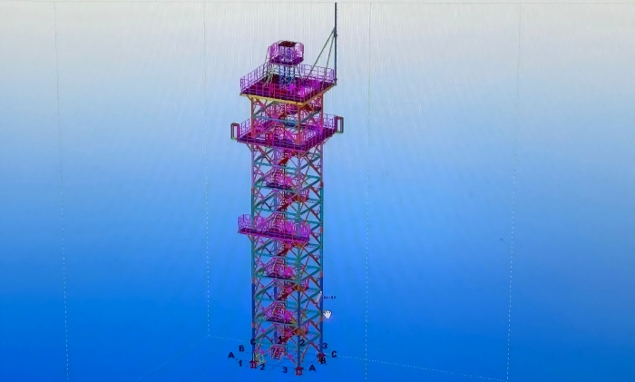 radar support tower
